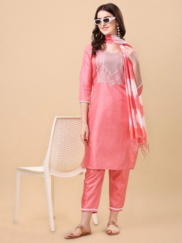 White Walker Festive Wear Kurti Pant With Dupatta Collection